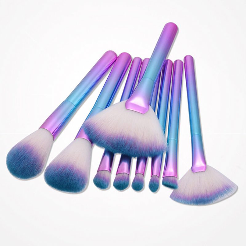 Luckyfine 9 Ks Štetcov Na Make-up Gradient Color Foundation Powder Liquid Blender Eyeshadow Tool