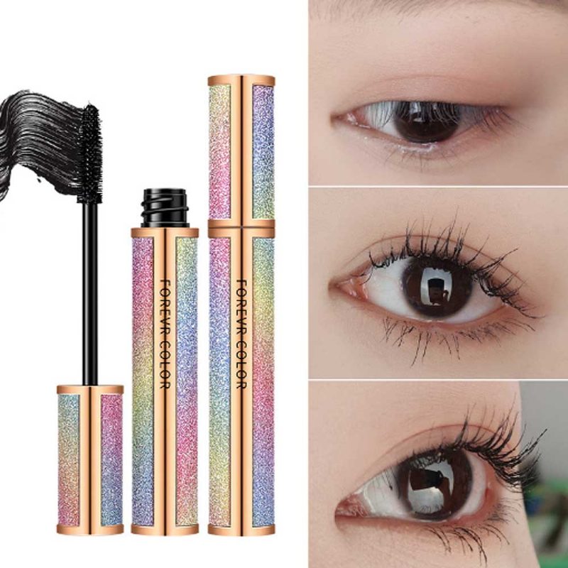 Make-up Kozmetika Eye Lash Čierna Vodotesná Trvalá Rýchloschnúca Dlhá A Zvlnená Maskara Proti Poteniu Jednoduché Odstránenie Vláknitej Maskary