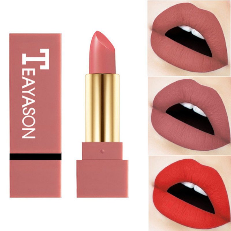 Matný Rúž Fashion Red Long-lasting Lip Stick Vodotesný Rúž Plnofarebný Make-up Na Pery