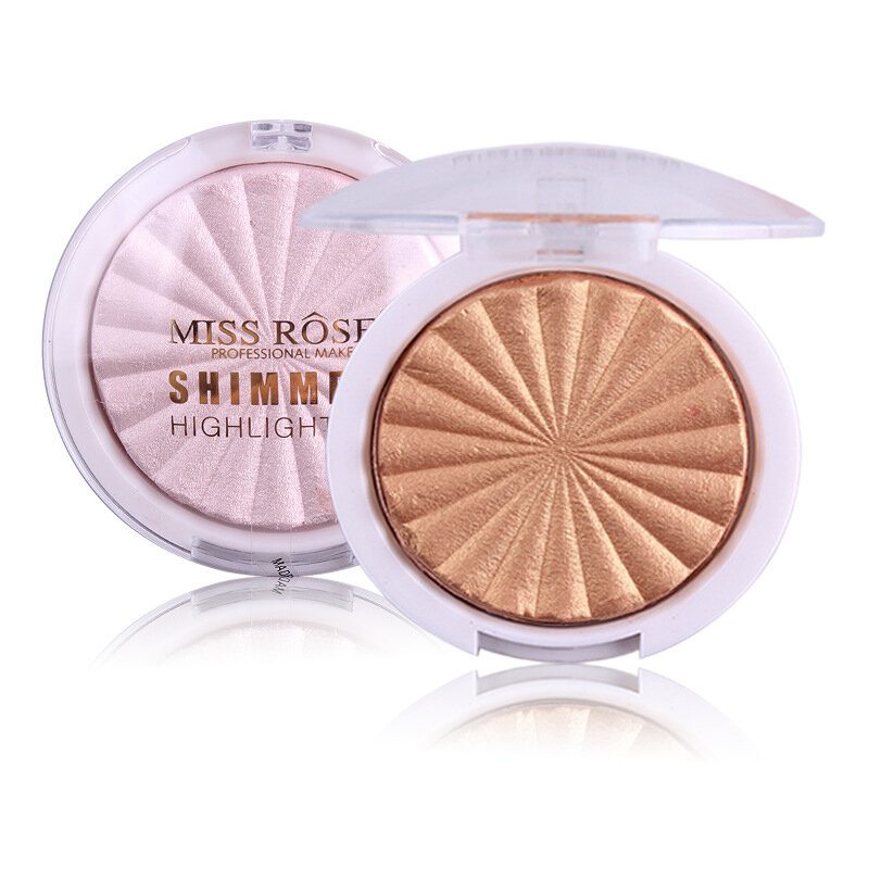 Miss Rose Zvýrazňovač Make-up Paleta White Gold Shimmer Glow Rozjasňujúci Púdrový Kozmetika