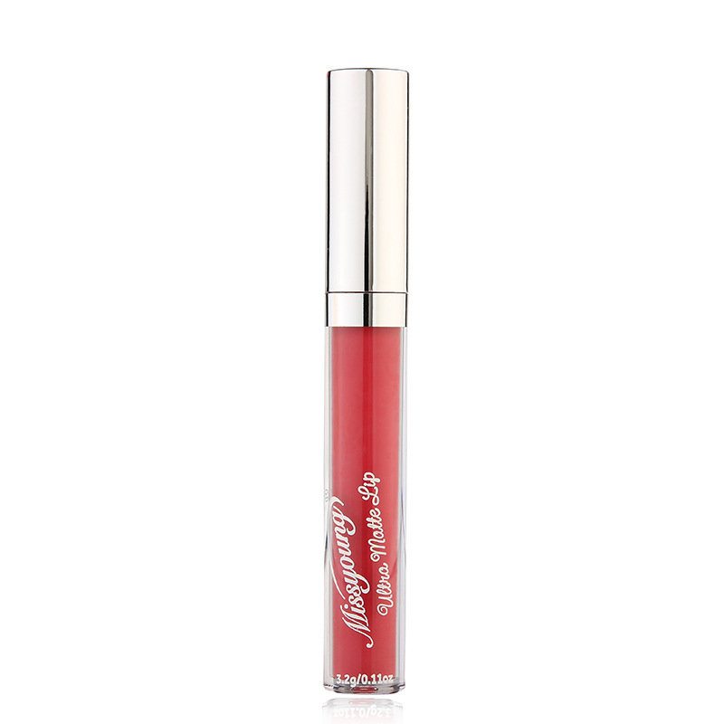 Missyoung Matný Tekutý Rúž Velvet Nude Pigment Lips Tint Beauty Sexy Kovový Lesk Na Pery