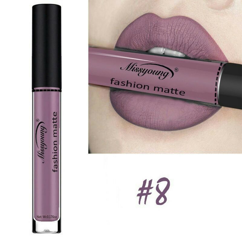 Missyoung Matte Liquid Lipstick Gloss Lips Makeup Vodotesný Dlhotrvajúci Lesk Na Pery