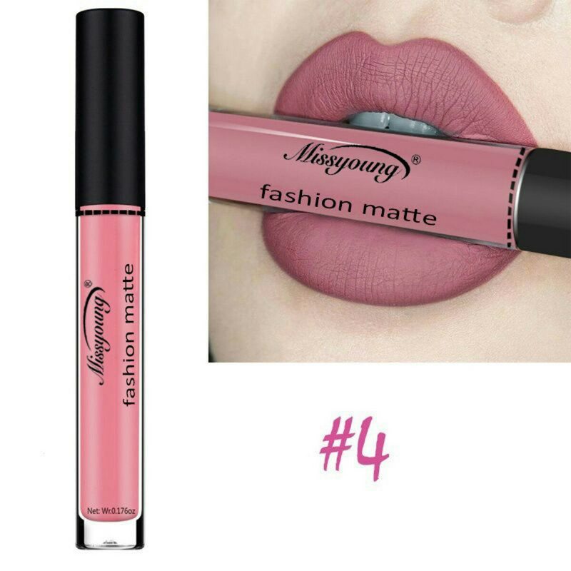 Missyoung Matte Liquid Lipstick Gloss Lips Makeup Vodotesný Dlhotrvajúci Lesk Na Pery