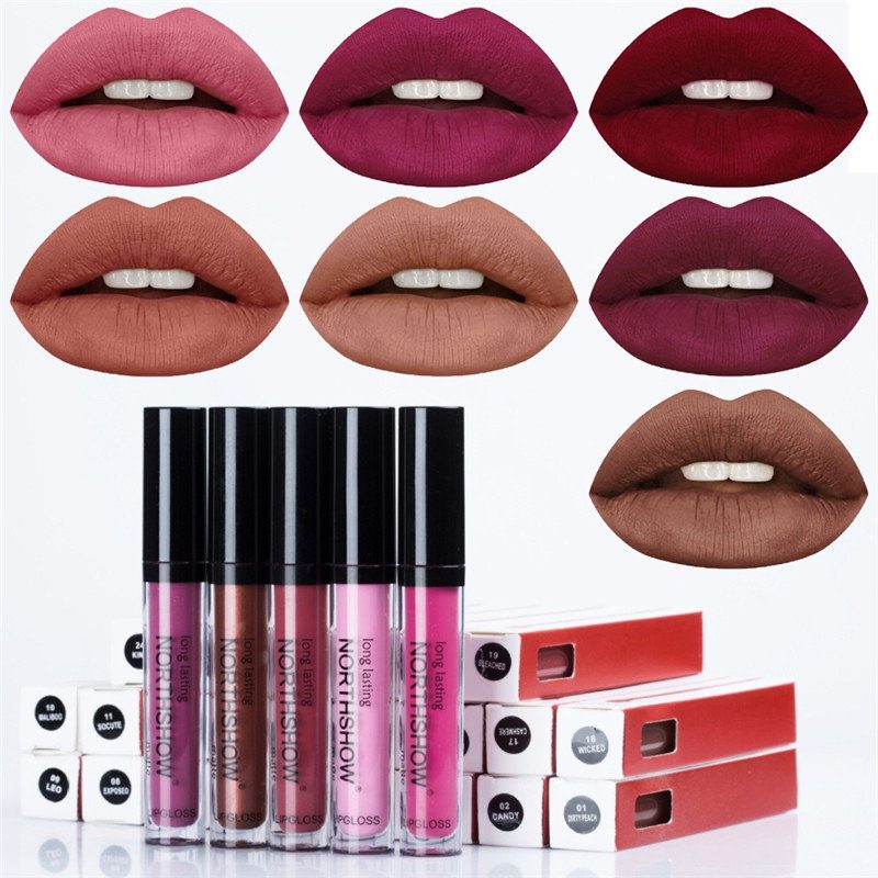 Northshow Matte Liquid Lipstick Waterproof Makeup Lipgloss Velevt Lip Gloss