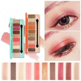 Novo Desaťfarebná Paleta Očných Tieňov Long Lasting Eyeshadow Kit Eye Shadow Kit Girls Eye Makeup Beauty