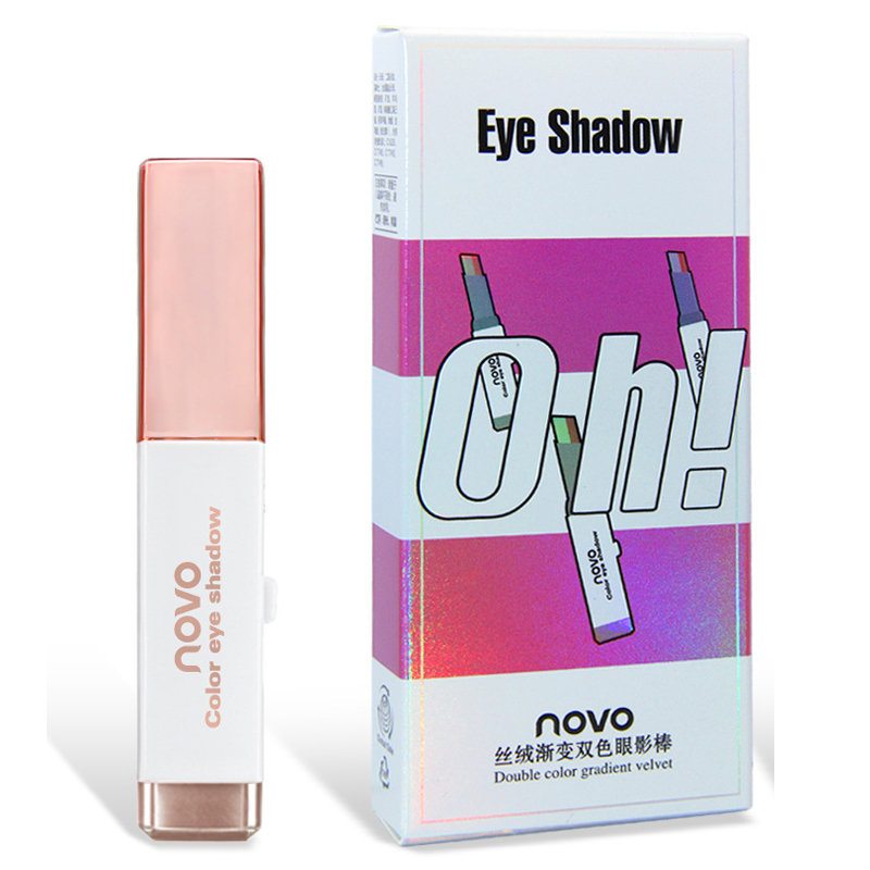 Novo Double Color Eye Shadow Stick Gradient Colors Makeup Pearl Eyeshadow Pen 6 Farieb