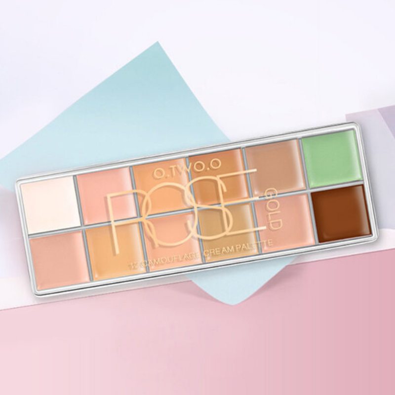 O.two.o 12 Colours Makeup Concealer Palette Contour Acne Cover Cream Dlhotrvajúci Vodeodolný Korektor