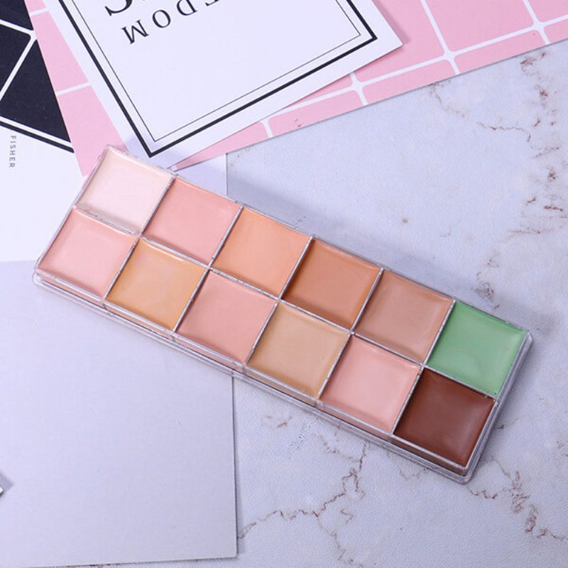 O.two.o 12 Colours Makeup Concealer Palette Contour Acne Cover Cream Dlhotrvajúci Vodeodolný Korektor