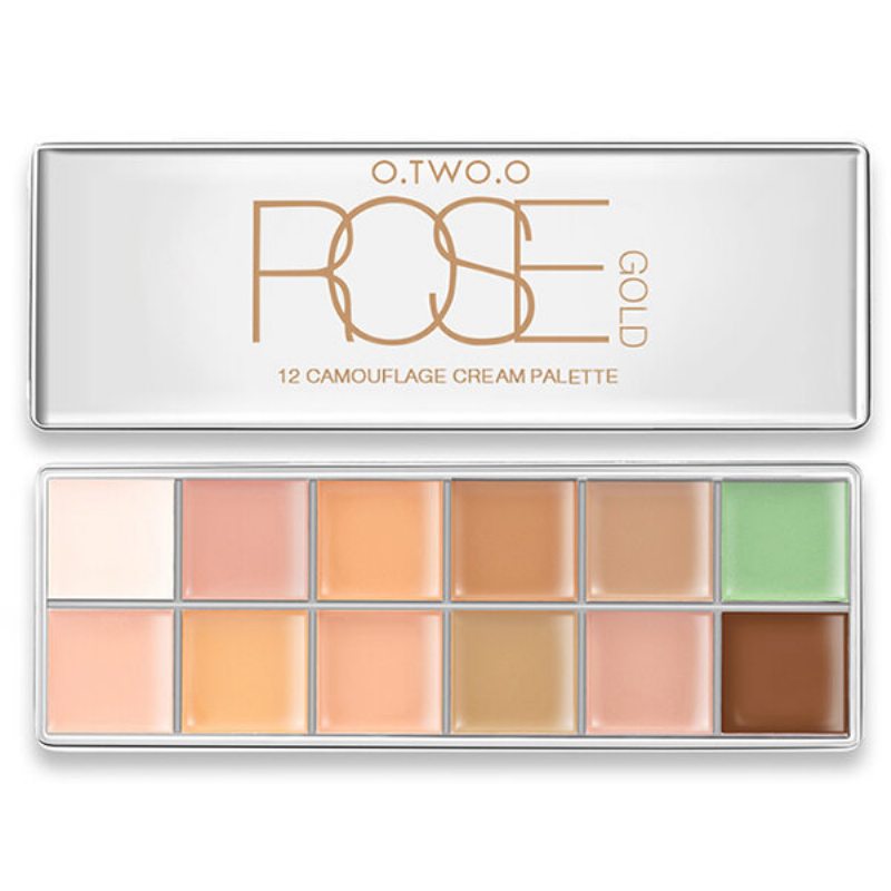 O.two.o 12 Colours Makeup Concealer Palette Contour Acne Cover Cream Dlhotrvajúci Vodeodolný Korektor