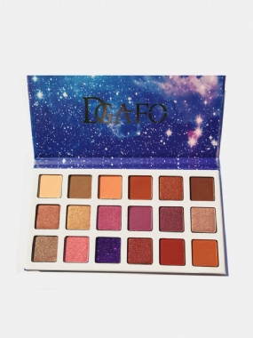 Paleta Očných Tieňov S 18 Farbami Purple Starry Sky Dlhotrvajúci Očný Tieň S Lisovaným Pigmentom