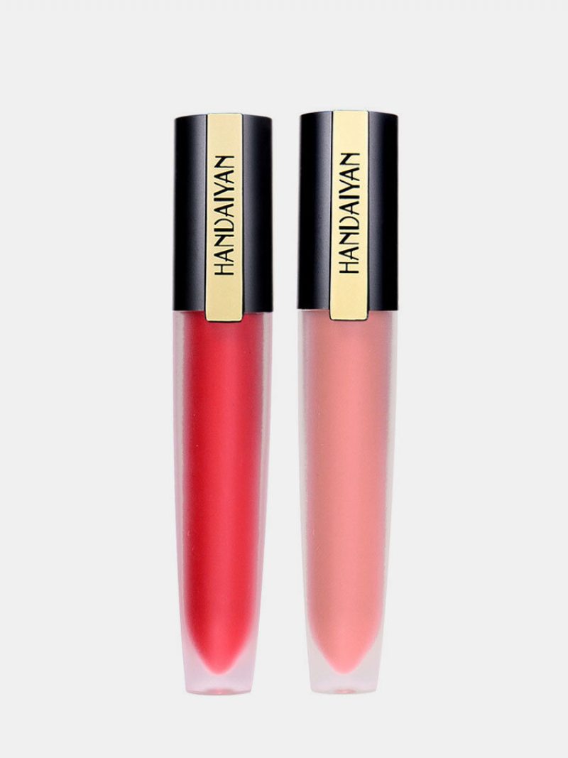 Pen Matte Liquid Lip Gloss Misty Velvet Lipstick Vodotesný Nepriľnavý Pohárový Lesk Na Pery