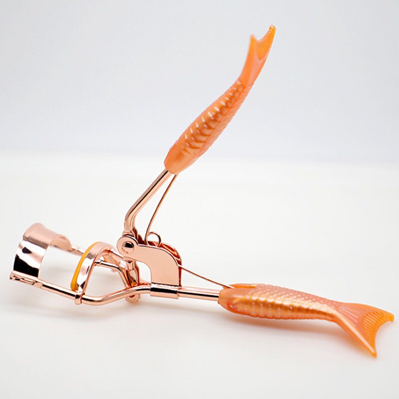 Pomarančová Kulma Na Mihalnice S Rukoväťou Orange Mermaid Mini Comb Nástroj Na Natáčanie Mihalníc 180 Stupňov
