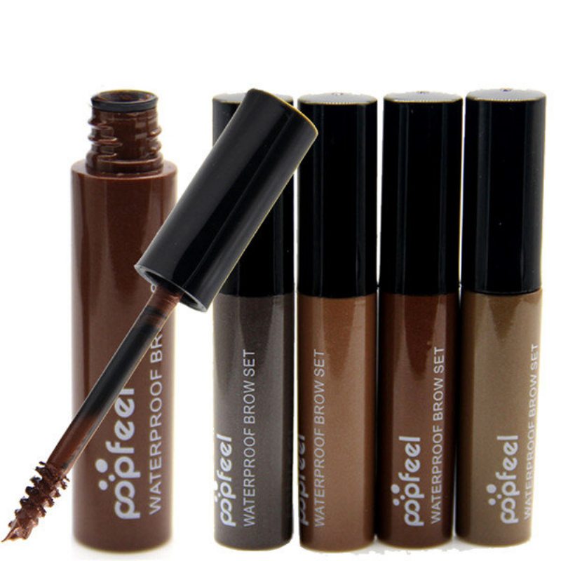 Popfeel Eyebrow Enhancer Gel Vodeodolný Dlhotrvajúci Očný Make-up Colored Brown Black Coffee 4 Colors