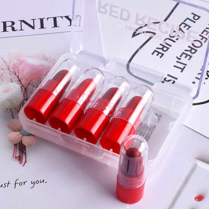 Red Series Mini Lipstick Velvet Matte Dlhotrvajúca Tyčinka Na Pery Pre Krásu Líčenia