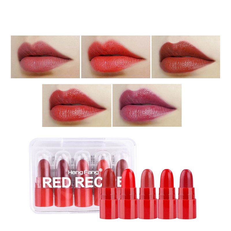 Red Series Mini Lipstick Velvet Matte Dlhotrvajúca Tyčinka Na Pery Pre Krásu Líčenia