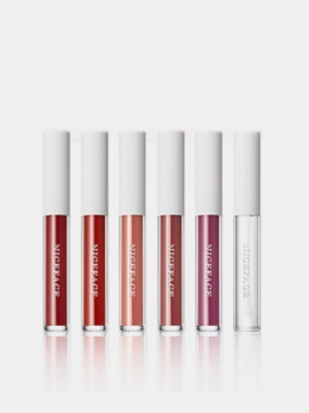Sada 6 Farieb Matných Rúžov Lasting Waterproof Non-stick Cup Glaze Lipstick Gloss