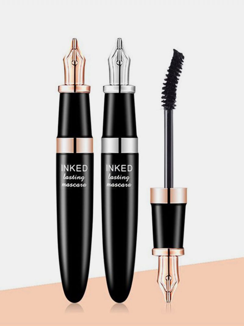 Silná Kučeravá Maskara Pen Black Waterproof Mascara Predlžujúca Kučeravé Riasy Očný Make-up