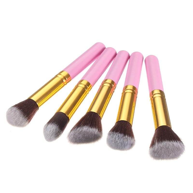 Súprava 10 Ks Štetcov Na Make-up Cosmetic Foundation Eyeliner Lip Powder Brush