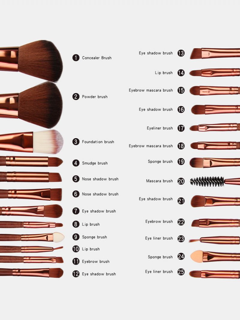 Súprava 22 Ks Štetcov Na Make-up Na Očné Tiene Brush Blending Beauty Makeup Tool