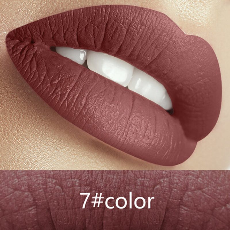 Treeinside Velvet Matte Liquid Lipstick Lesk Na Pery Farebný Make-up S Dlhotrvajúcim Pigmentom Sexy Červené