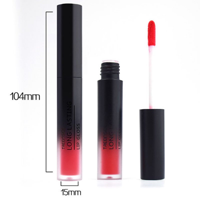 Treeinside Velvet Matte Liquid Lipstick Lesk Na Pery Farebný Make-up S Dlhotrvajúcim Pigmentom Sexy Červené