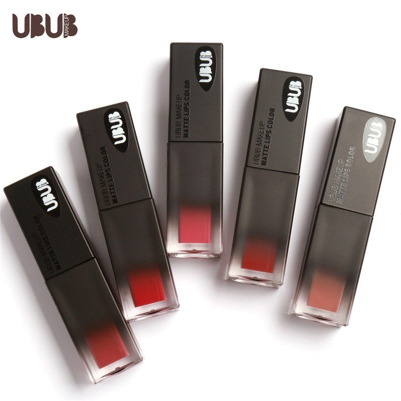 Ubub Matte Lip Gloss Waterproof Beauty Makeup Tekutý Rúž 10 Farieb