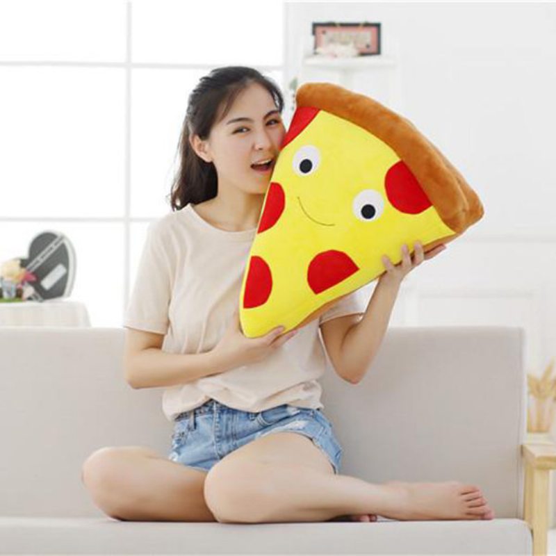 3d 50cm Roztomilý Kreslený Výraz Pizza Hranolky Vankúše Kreatívne Plnené Plyšové Hračky Bytová Výzdoba
