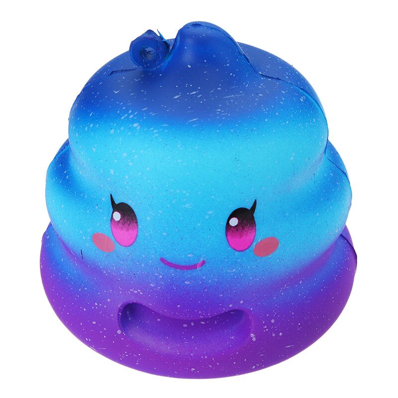 7 cm Crazy Squishy Galaxy Poo Pomaly Rastúca Voňavá Kolekcia Karikatúrnych Drdolov