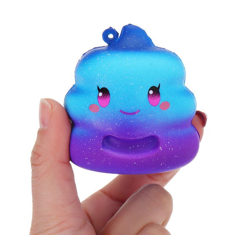 7 cm Crazy Squishy Galaxy Poo Pomaly Rastúca Voňavá Kolekcia Karikatúrnych Drdolov