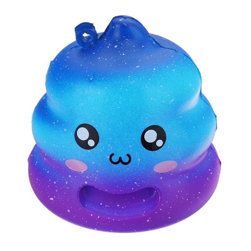 7 cm Crazy Squishy Galaxy Poo Pomaly Rastúca Voňavá Kolekcia Karikatúrnych Drdolov