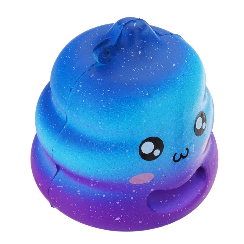 7 cm Crazy Squishy Galaxy Poo Pomaly Rastúca Voňavá Kolekcia Karikatúrnych Drdolov