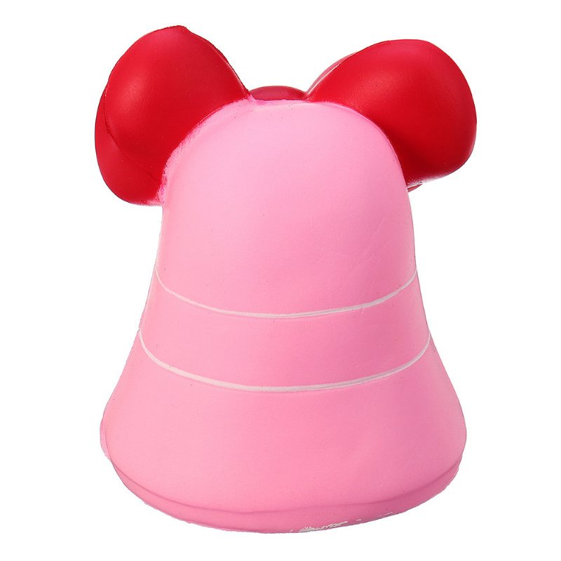 Bow-knot Bell Squishy Jumbo Slow Rising Darčeková Kolekcia Plyšových Hračiek S Balením