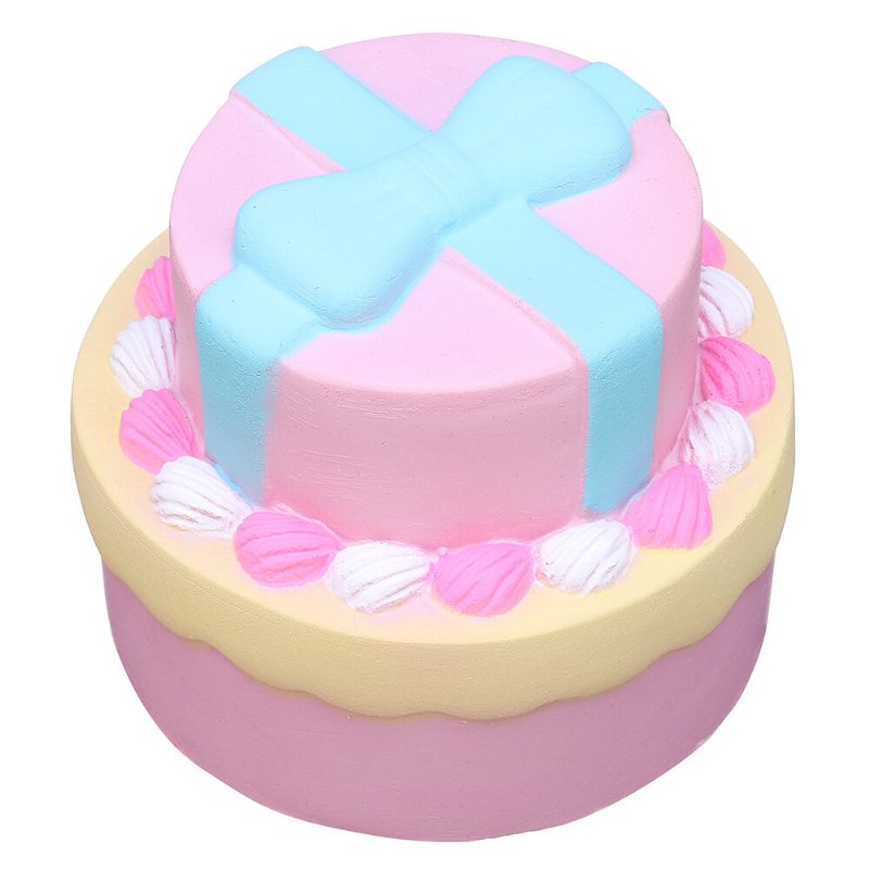 Bow-knot Double Cake Squishy With Packaging Collection Darček