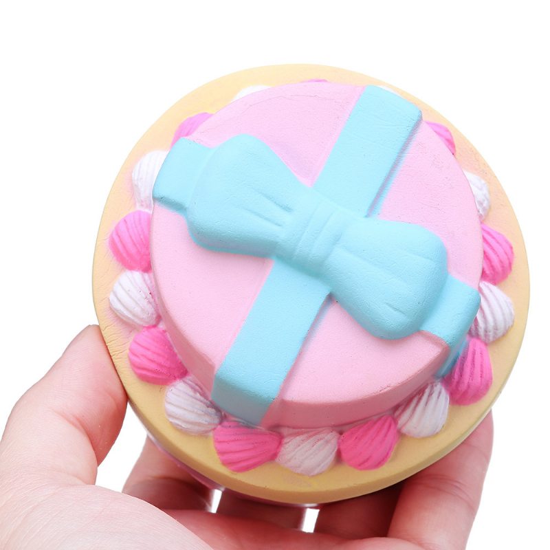 Bow-knot Double Cake Squishy With Packaging Collection Darček