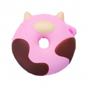 Cartoon Cow Donut Cake Squishy Slow Rising Collection Darčeková Plyšová Hračka S Obalom