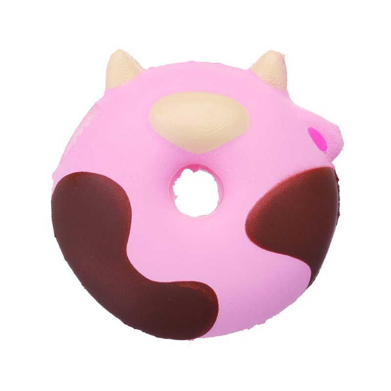 Cartoon Cow Donut Cake Squishy Slow Rising Collection Darčeková Plyšová Hračka S Obalom