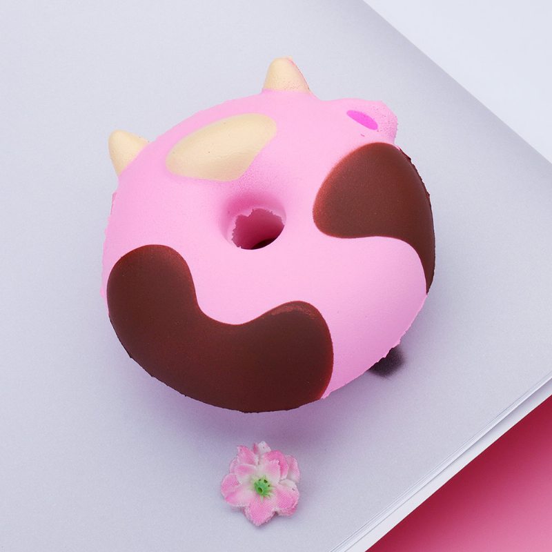 Cartoon Cow Donut Cake Squishy Slow Rising Collection Darčeková Plyšová Hračka S Obalom
