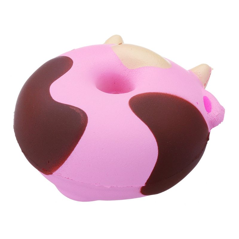 Cartoon Cow Donut Cake Squishy Slow Rising Collection Darčeková Plyšová Hračka S Obalom