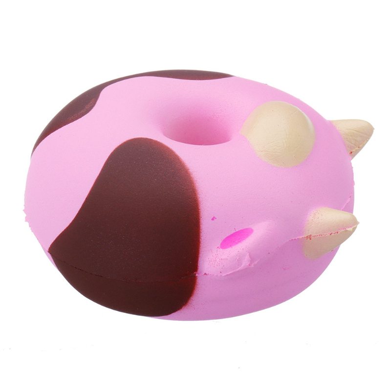 Cartoon Cow Donut Cake Squishy Slow Rising Collection Darčeková Plyšová Hračka S Obalom