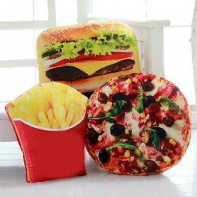 Creative Squishy 3d Pizza Cola Zemiakové Hamburgerové Čipsy Vankúšiky Jedlo Vankúšik Narodeninový Darček Trik Hračky