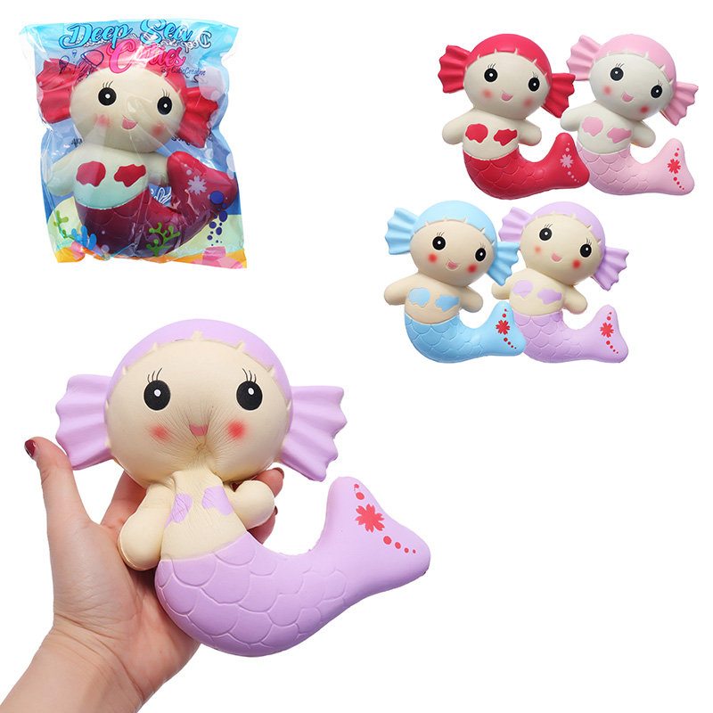 Cutie Squishy Mermaid Toys Vonná Chlebová Torta Super 19cm Mäkká Pomaly Rastúca Pôvodné Balenie