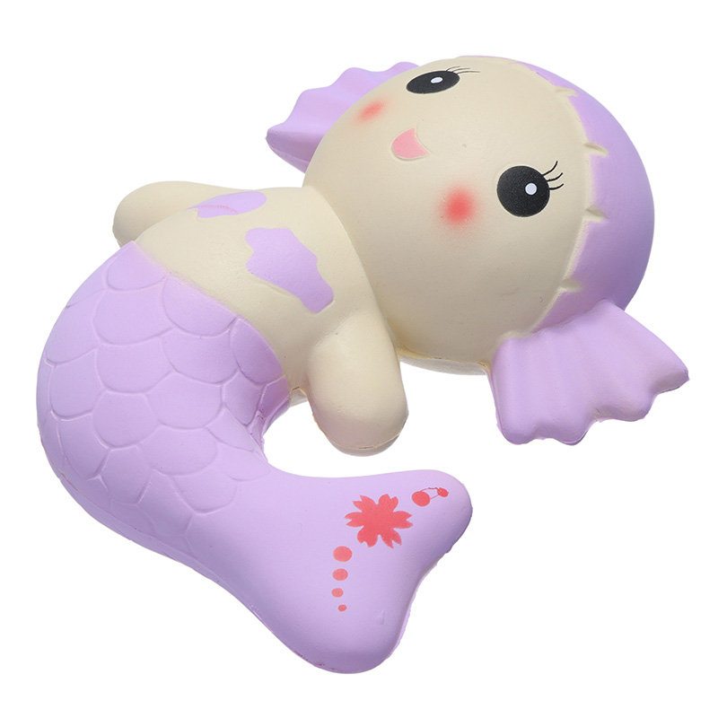 Cutie Squishy Mermaid Toys Vonná Chlebová Torta Super 19cm Mäkká Pomaly Rastúca Pôvodné Balenie