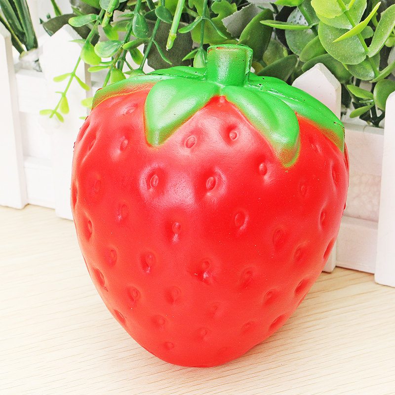 Darčeková Dekoračná Hračka Z Kolekcie Jumbo Strawberry Squishy Pomaly Rastúce Mäkké Ovocie