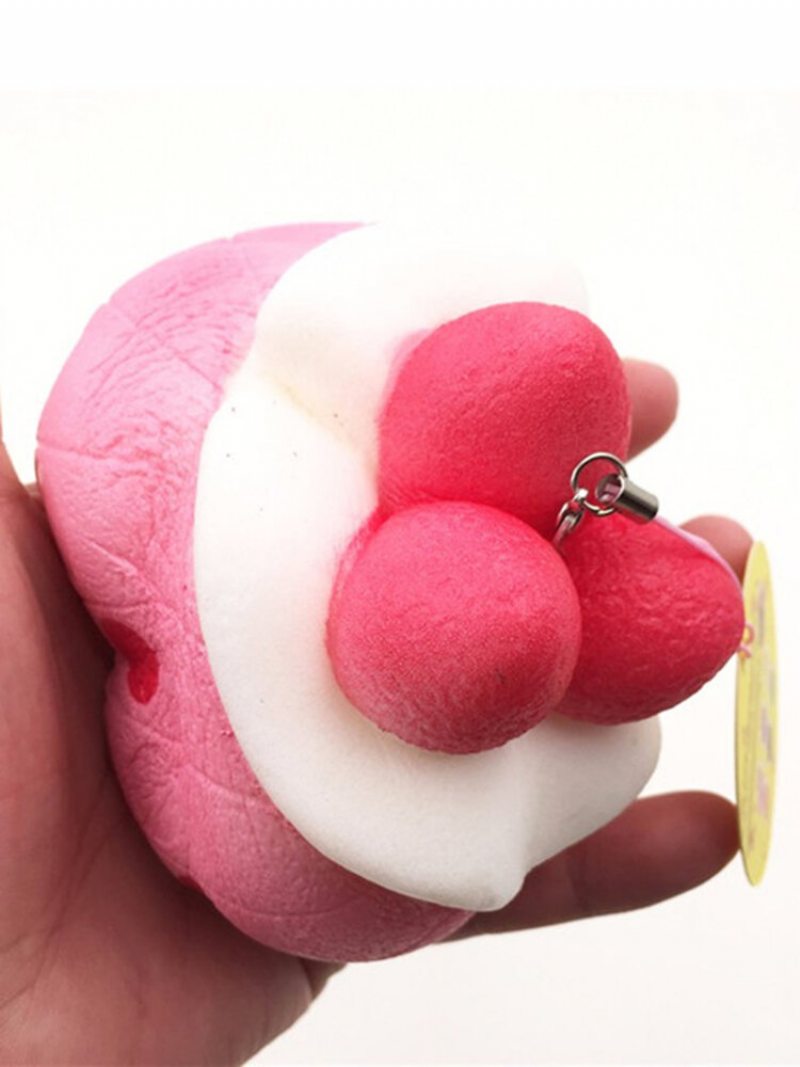 Darčeková Hračka Z Kolekcie Kawaii Squishy Strawberry Puff Pomaly Rastúca Taška Na Telefón