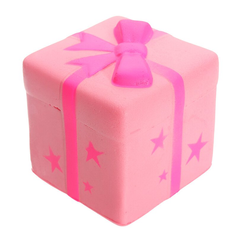 Darčeková Krabička Cake Squishy Toy Darčekový Remienok Na Telefón 7.5 cm Pomaly Stúpajúci S Obalom Kolekcia Plyšová Hračka