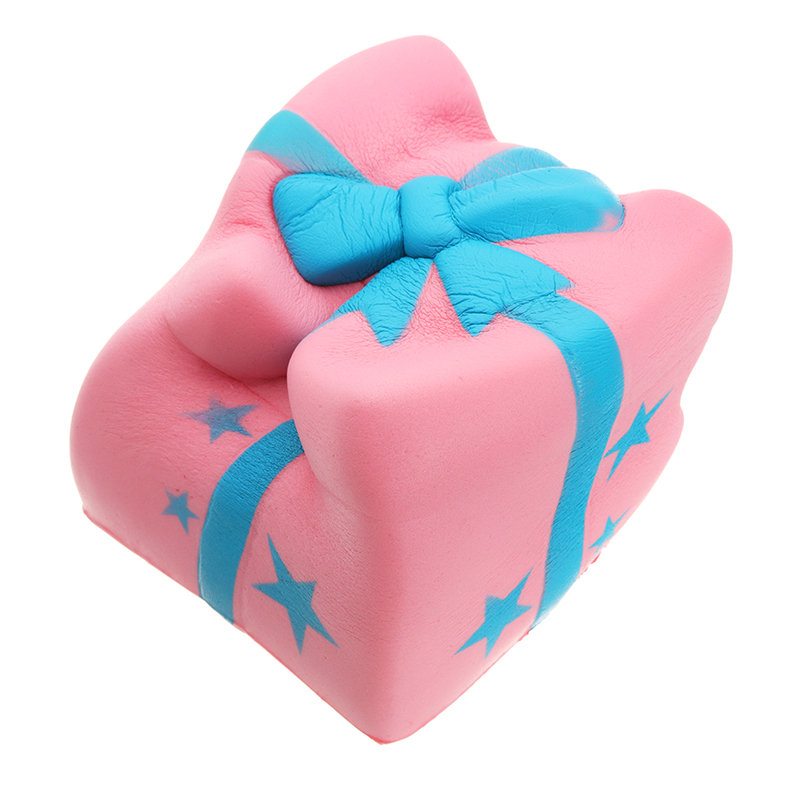 Darčeková Krabička Cake Squishy Toy Darčekový Remienok Na Telefón 7.5 cm Pomaly Stúpajúci S Obalom Kolekcia Plyšová Hračka
