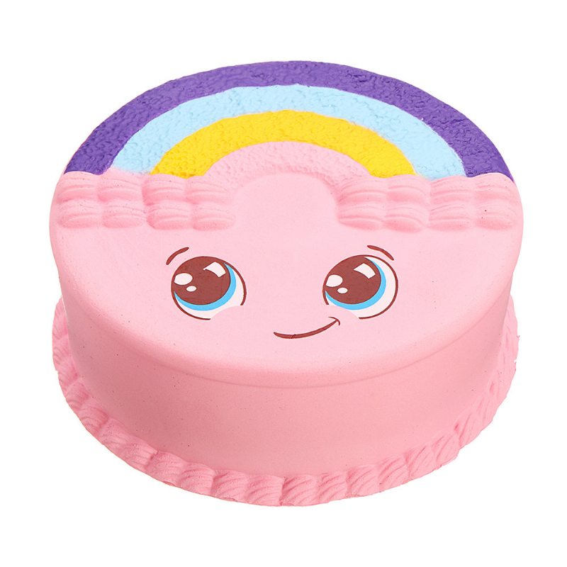 Darčeková Plyšová Torta Rainbow Smile Squishy Pomaly Rastúca S Kolekciou Obalov