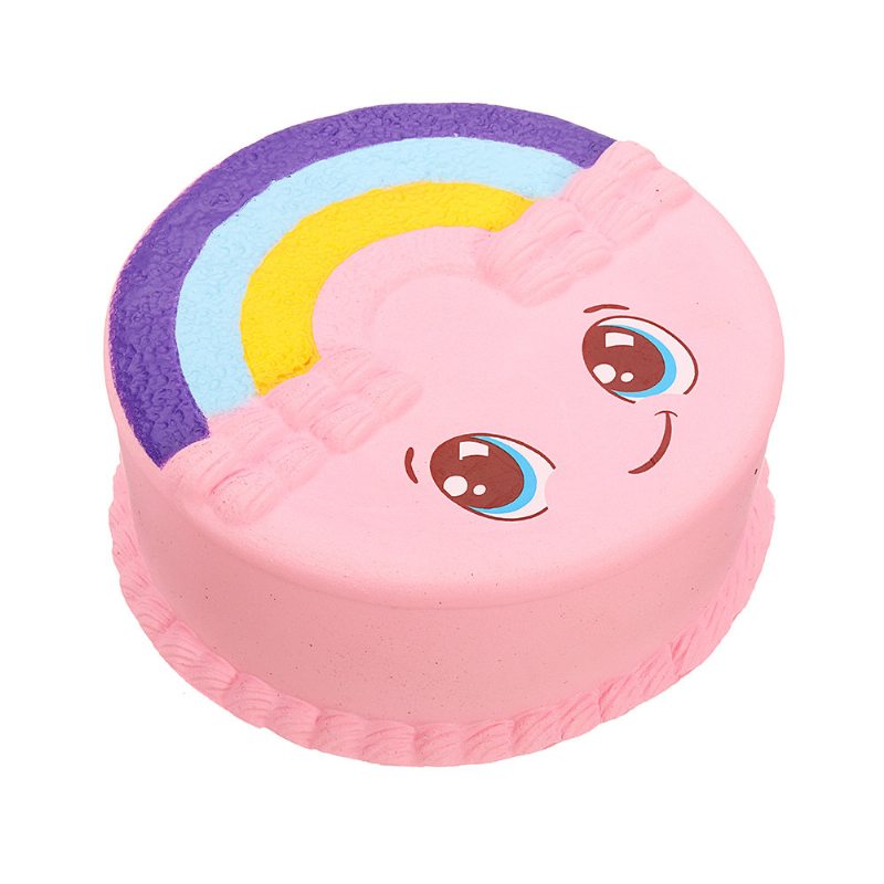 Darčeková Plyšová Torta Rainbow Smile Squishy Pomaly Rastúca S Kolekciou Obalov