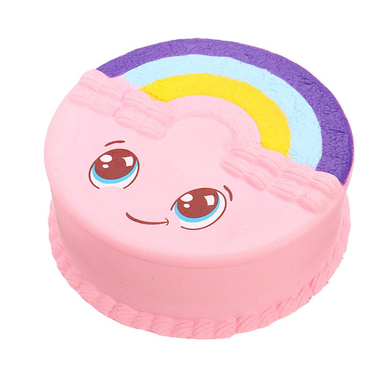 Darčeková Plyšová Torta Rainbow Smile Squishy Pomaly Rastúca S Kolekciou Obalov