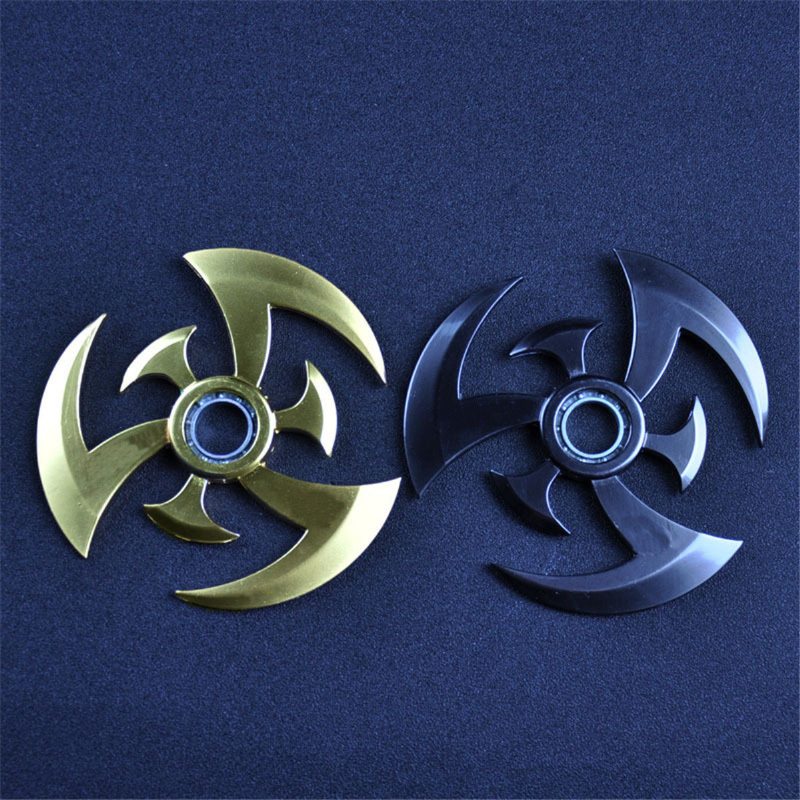 Detská Stolová Hračka So Špirálovým Ložiskom Na Prstoch Pre Dospelých V Zlatej Farbe Hand Spinner Fidget Edc